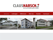 Tablet Screenshot of bauunternehmen-harsch.de